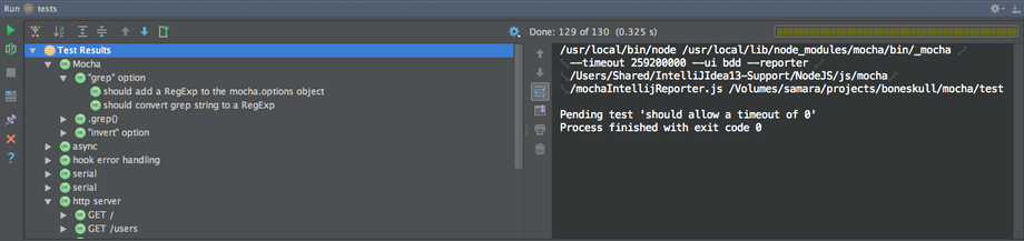 JetBrains Mocha Runner插件在行动中